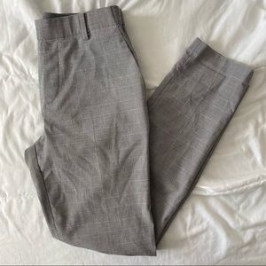 UNIQLO PULL ON TARTAN ANKLE DRESS PANT